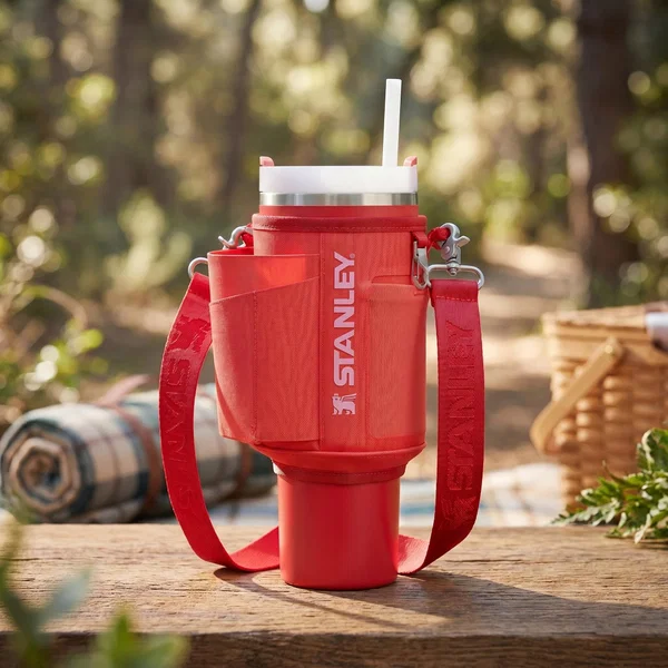 Gertuvės krepšys su kišenėmis Stanley All-Day Quencher Carry-All 1,18 L - rausvo koralo spalvos aprašymas - Prekės nuotrauka