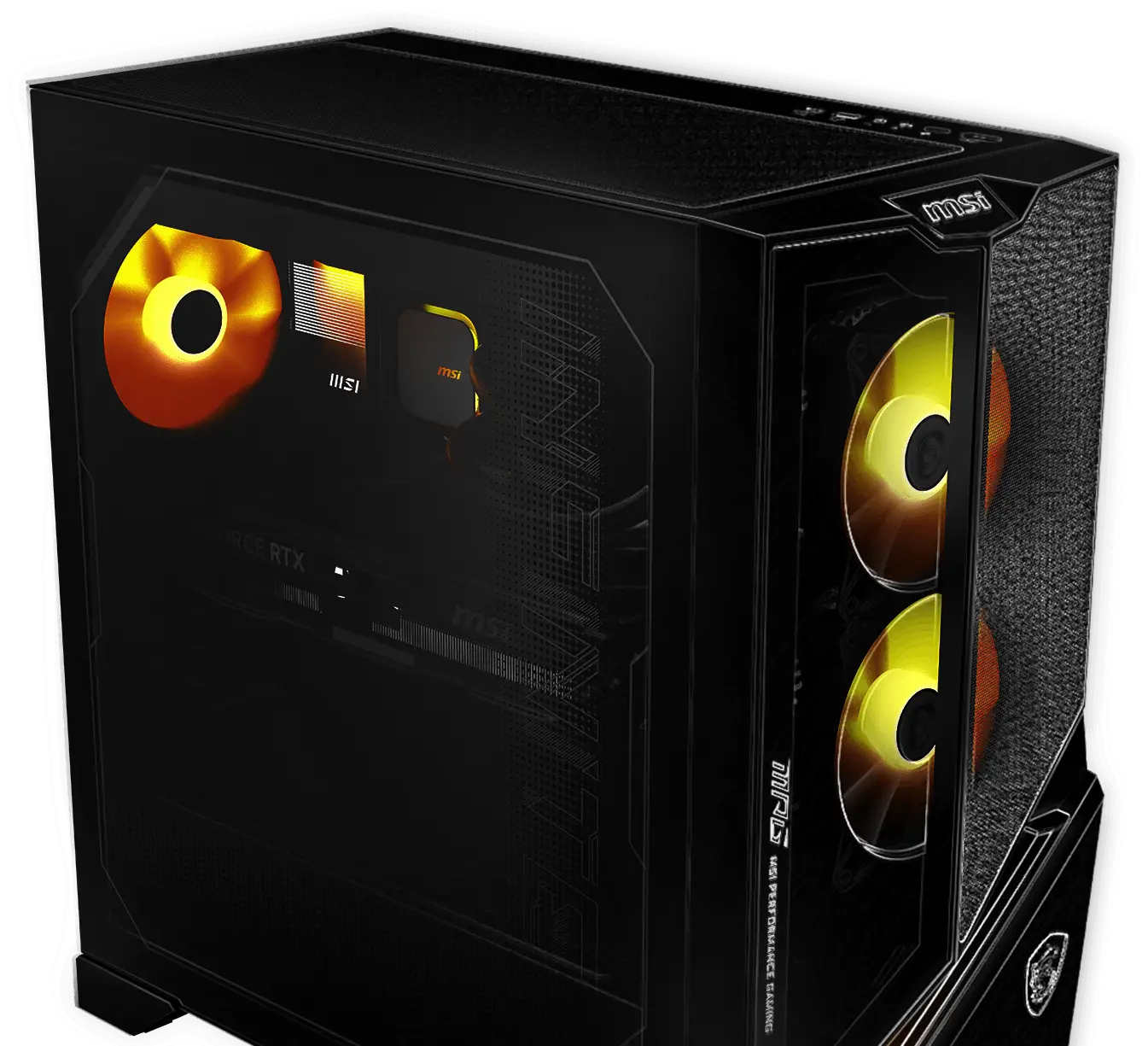 Stacionarus kompiuteris MSI MPG Infinite Z3 X3D | AMD Ryzen 7 9800X3D, 64GB DDR5 RAM, 2TB M.2 SSD, GeForce RTX 5080 SHADOW 3X OC (16GB GDDR7), Windows 11 Home aprašymas - Prekės nuotrauka