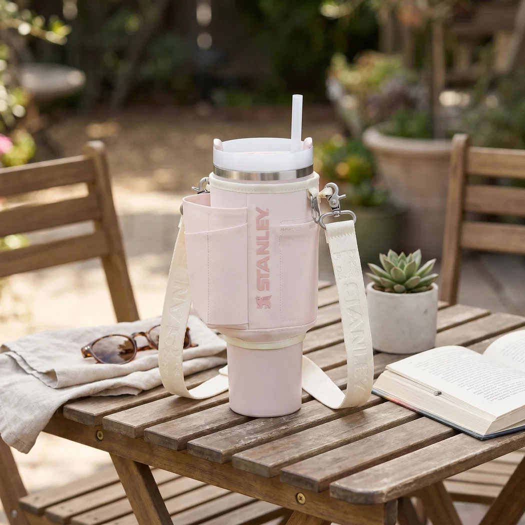 Gertuvės krepšys su kišenėmis Stanley All-Day Quencher Carry-All 1,18 L - rožinio kvarco spalvos aprašymas - Prekės nuotrauka