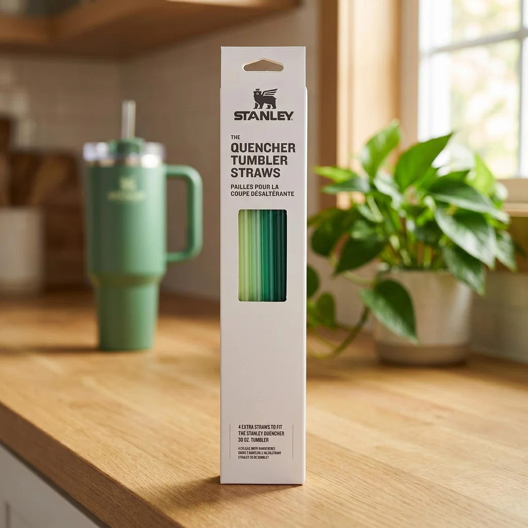 Atsarginiai šiaudeliai Stanley Quencher H2.O FlowState™ 1,18 L - žali, 4 vnt. aprašymas - Prekės nuotrauka