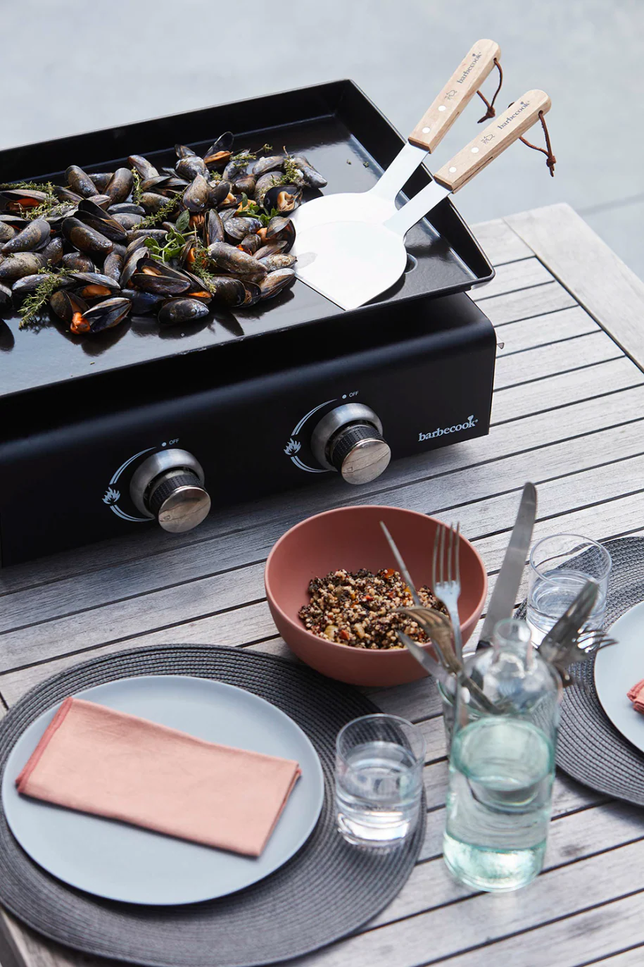 Barbecook 2 plancha mentelių rinkinys FSC aprašymas - Prekės nuotrauka