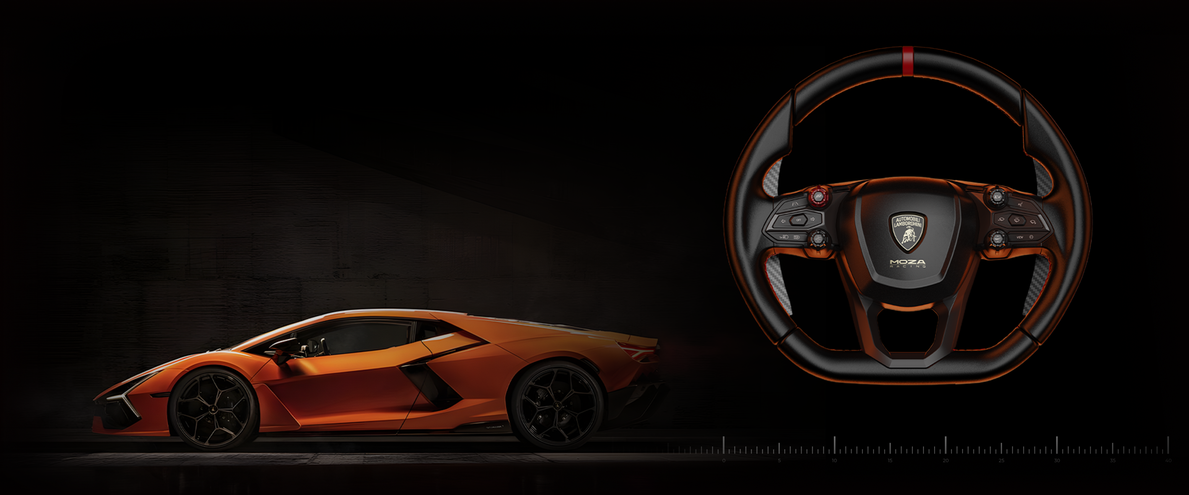 Žaidimų vairas MOZA RACING Lamborghini Revuelto aprašymas - Prekės nuotrauka