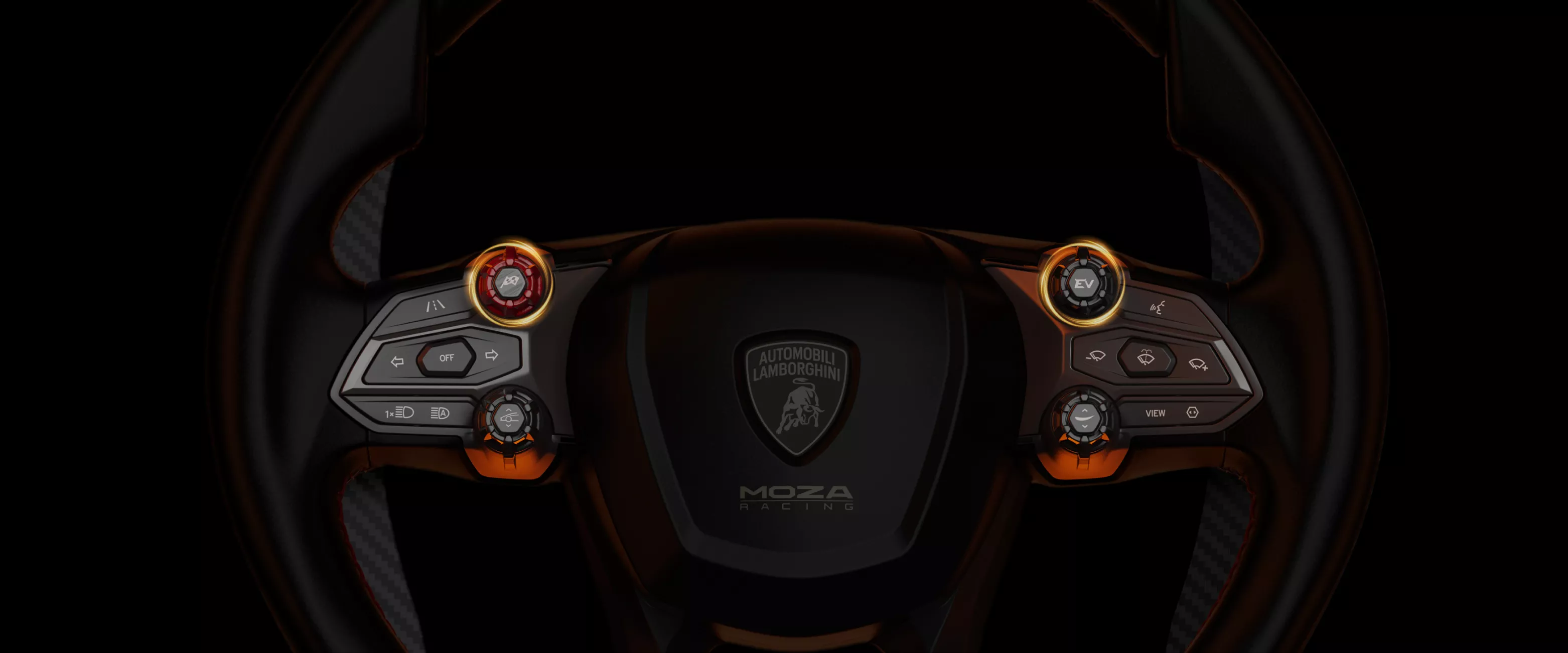 Žaidimų vairas MOZA RACING Lamborghini Revuelto aprašymas - Prekės nuotrauka