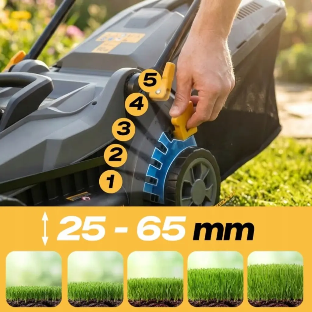 Akumuliatorinė vejapjovė Humberg HM-611, 33 cm, su 4,0 Ah akumuliatoriumi ir įkrovikliu aprašymas - Prekės nuotrauka