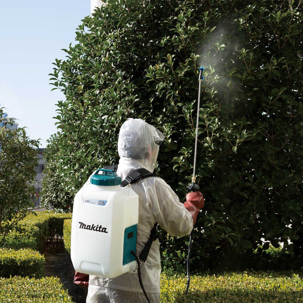 Makita akumuliatorinis sodo purkštuvas DUS158Z, 18V, 15 l, be akumuliatoriaus ir kroviklio aprašymas - Prekės nuotrauka
