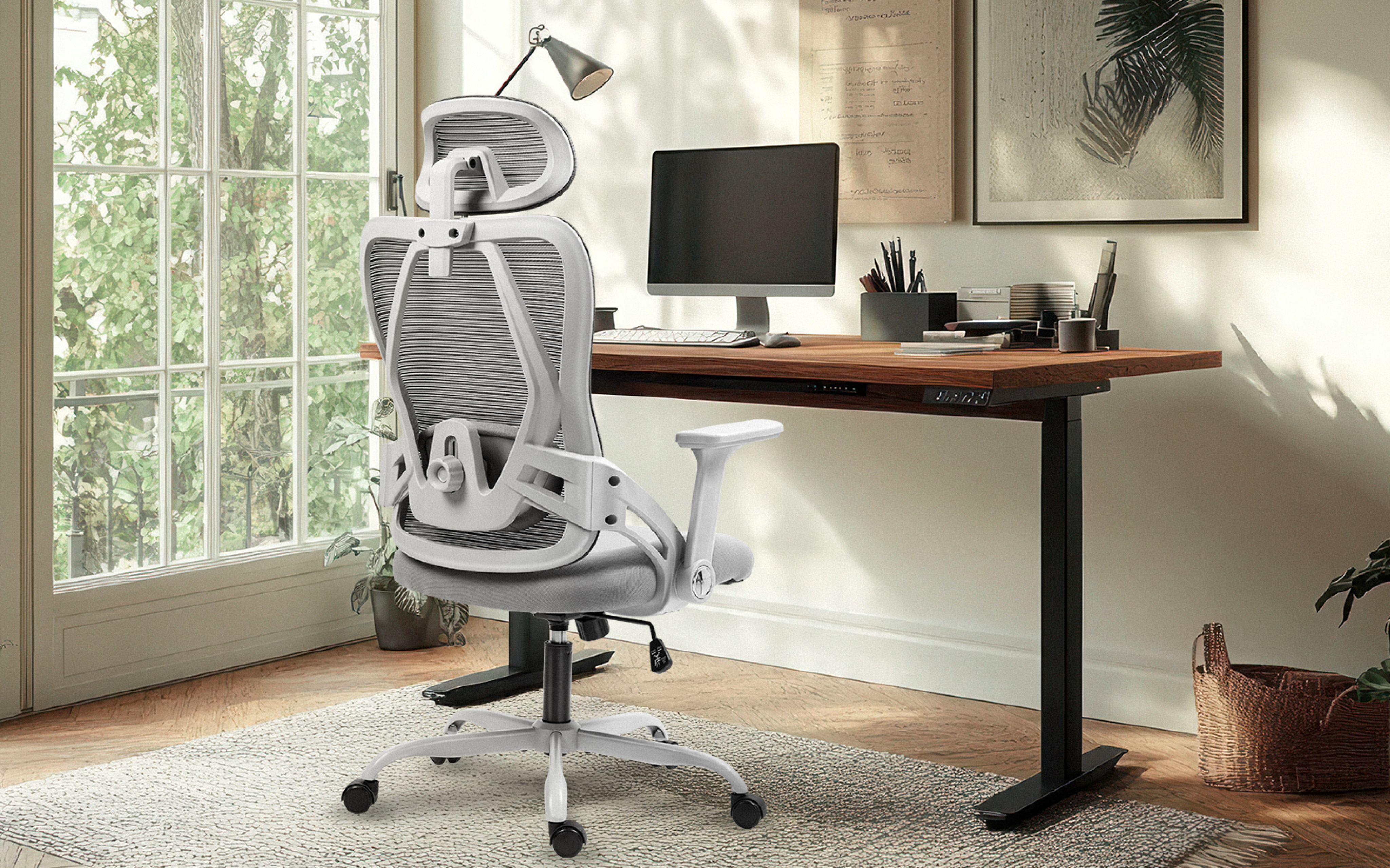 Ergonominė kėdė Mark Adler Manager 2.9, Pilka aprašymas - Prekės nuotrauka