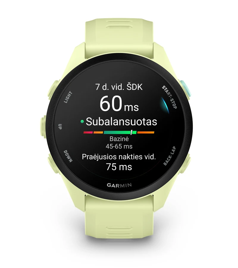„Garmin Forerunner 70“ išmanusis laikrodis, baltos spalvos aprašymas - Prekės nuotrauka