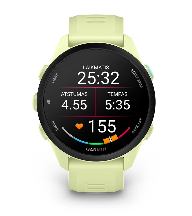 „Garmin Forerunner 70“ išmanusis laikrodis, baltos spalvos aprašymas - Prekės nuotrauka
