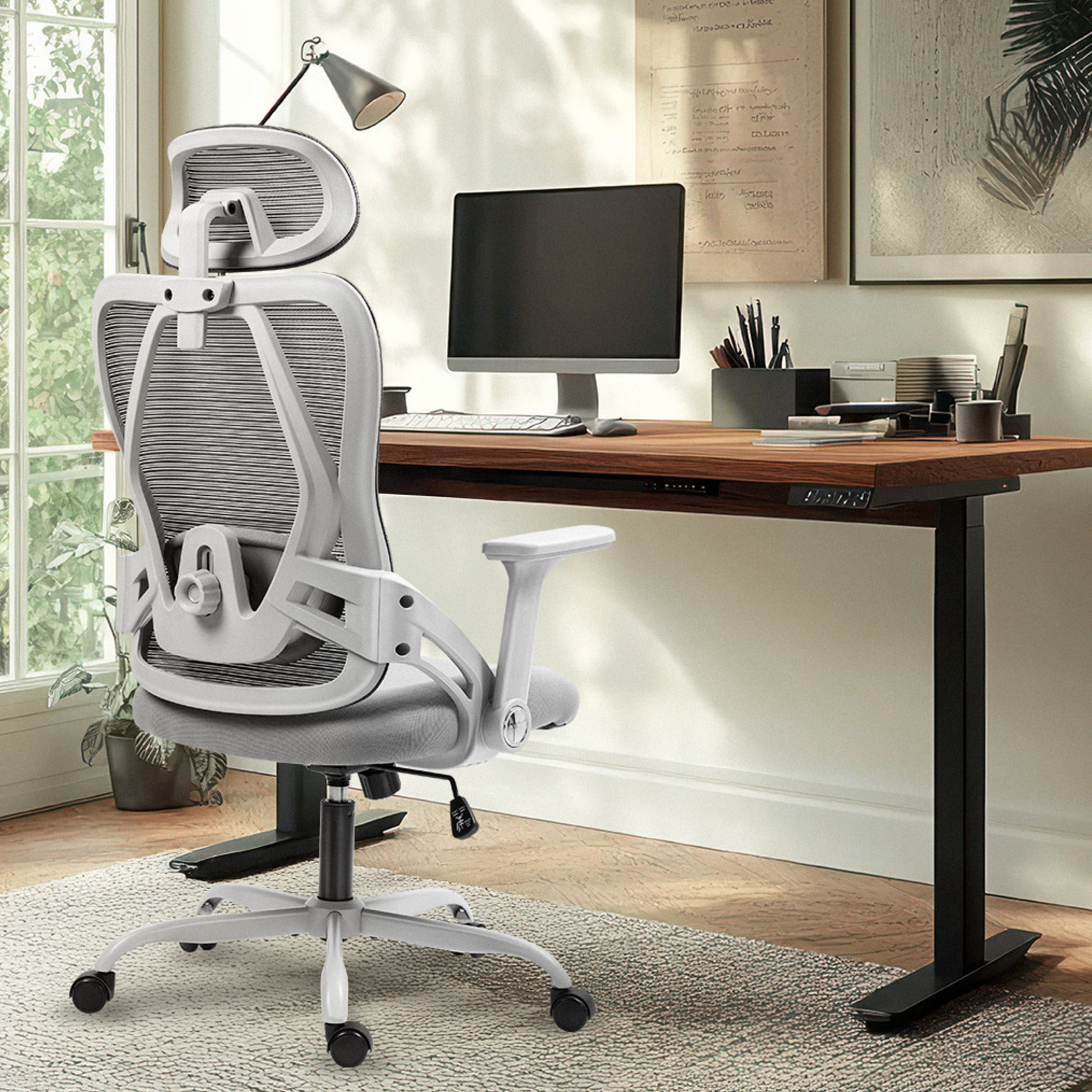 Ergonominė kėdė Mark Adler Manager 2.9, Pilka aprašymas - Prekės nuotrauka
