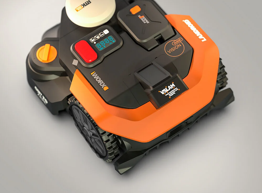 Vejos robotas Worx Vision Cloud WR305E, RTK navigacija, 2WD, be ribinio laido, iki 500 m², su akumuliatoriumi aprašymas - Prekės nuotrauka