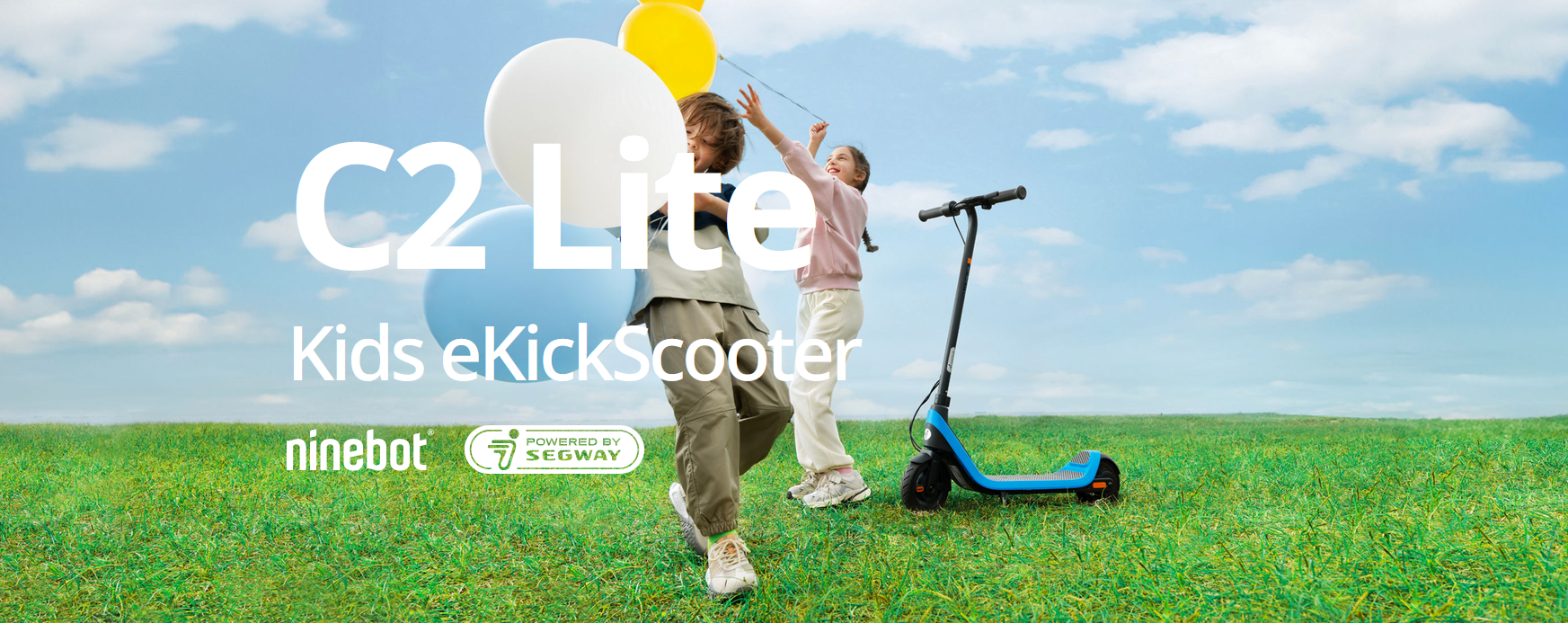 Elektrinis paspirtukas Segway C2 Lite Kids eKickScooter | 130 W | 16 km/h | 7