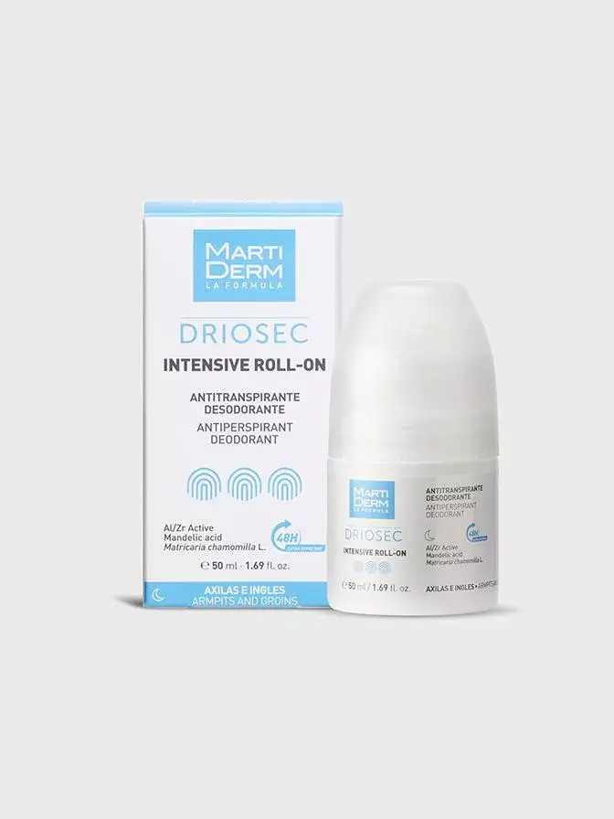 Rutulinis dezodorantas-antiperspirantas Martiderm Driosec Intensive, 50 ml aprašymas - Prekės nuotrauka