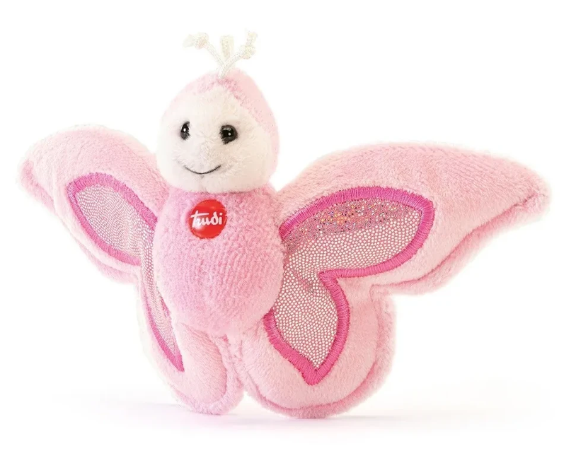 Trudi Pliušinis žaislas - rožinis drugelis, 15 cm aprašymas - Prekės nuotrauka