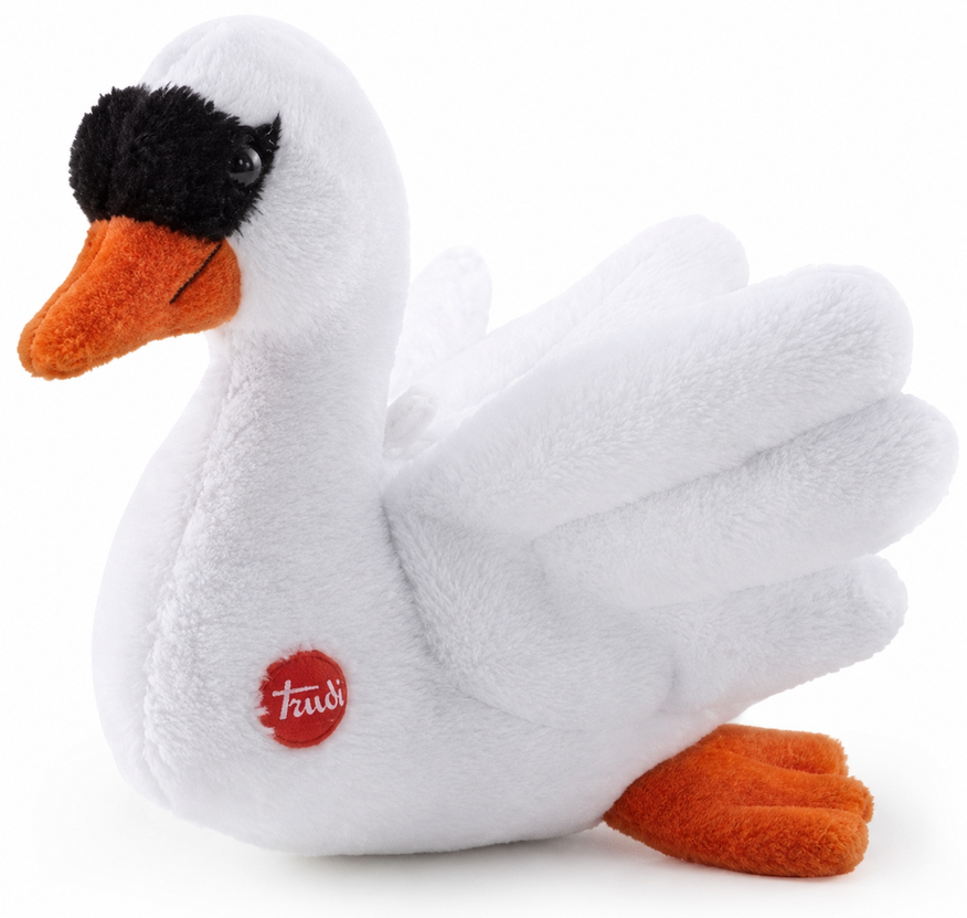 Trudi Pliušinis žaislas - gulbė, 18 cm aprašymas - Prekės nuotrauka