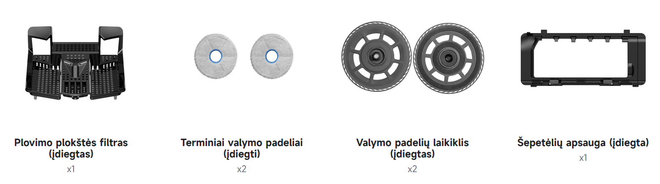 Dulkių siurblys - robotas Dreame X60 Ultra, juodos spalvos  RLX86DE aprašymas - Prekės nuotrauka