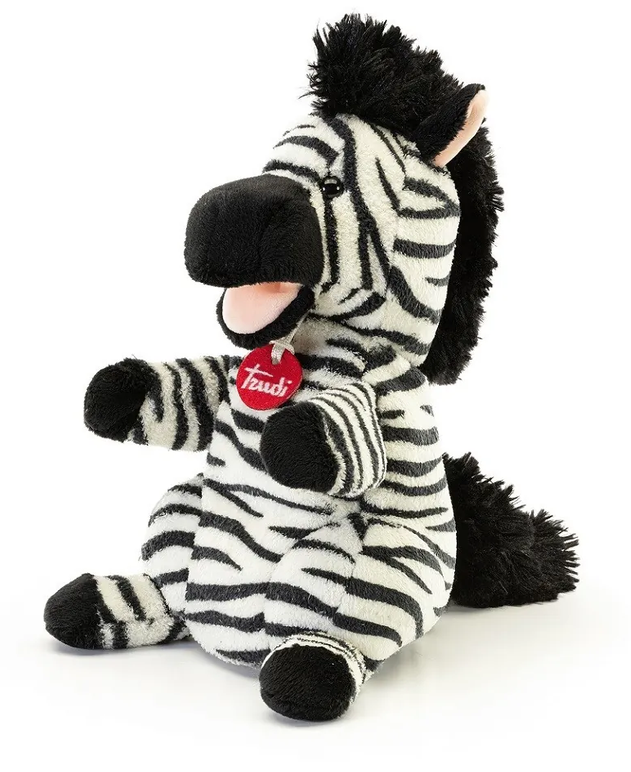Trudi Pliušinis žaislas-pirštinė - zebras, 29 cm aprašymas - Prekės nuotrauka