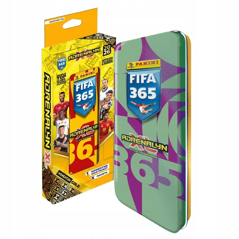 Kortų rinkinys PANINI FIFA 365 AdrenalynXL 2026, atsitiktinis variantas, 21 vnt. aprašymas - Prekės nuotrauka