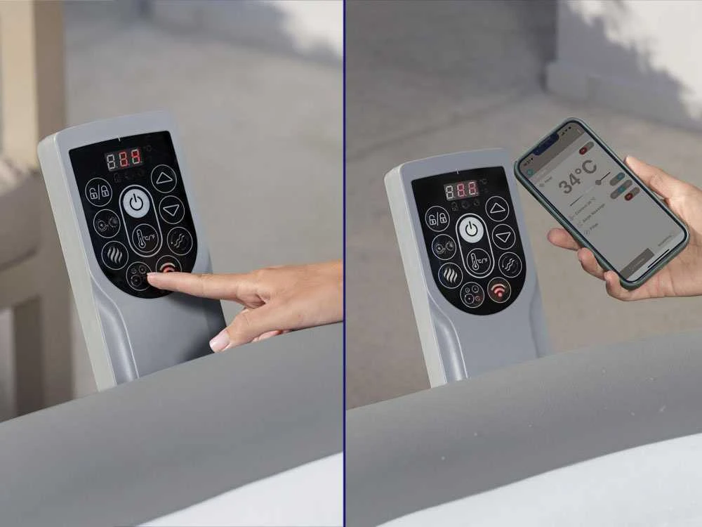 Baseinas Bestway Lay-Z-Spa Hawaii AirJet 8, su hidromasažo funkcija ir programėle aprašymas - Prekės nuotrauka