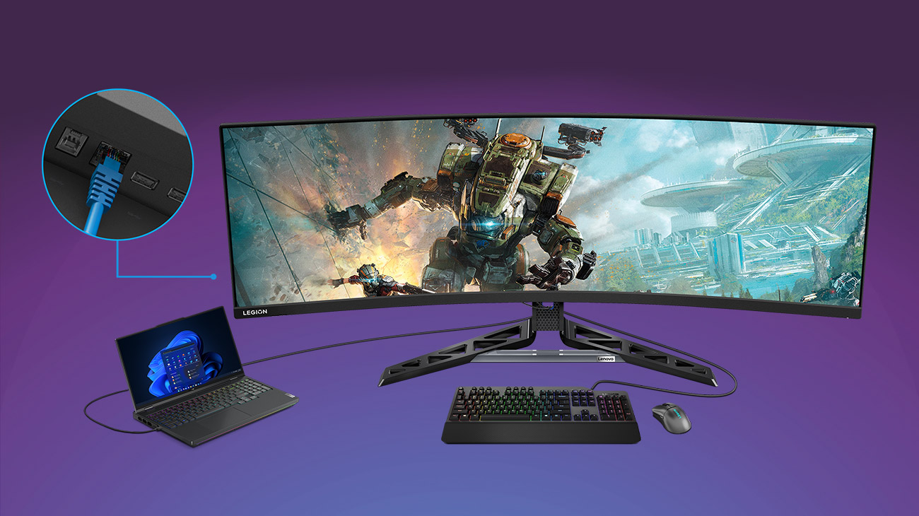 Žaidimų monitorius LENOVO LEGION R45w-30 / 44.5