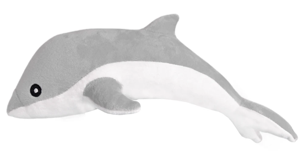 Lean Toys Pliušinis žaislas - pilkas delfinas, 70 cm aprašymas - Prekės nuotrauka