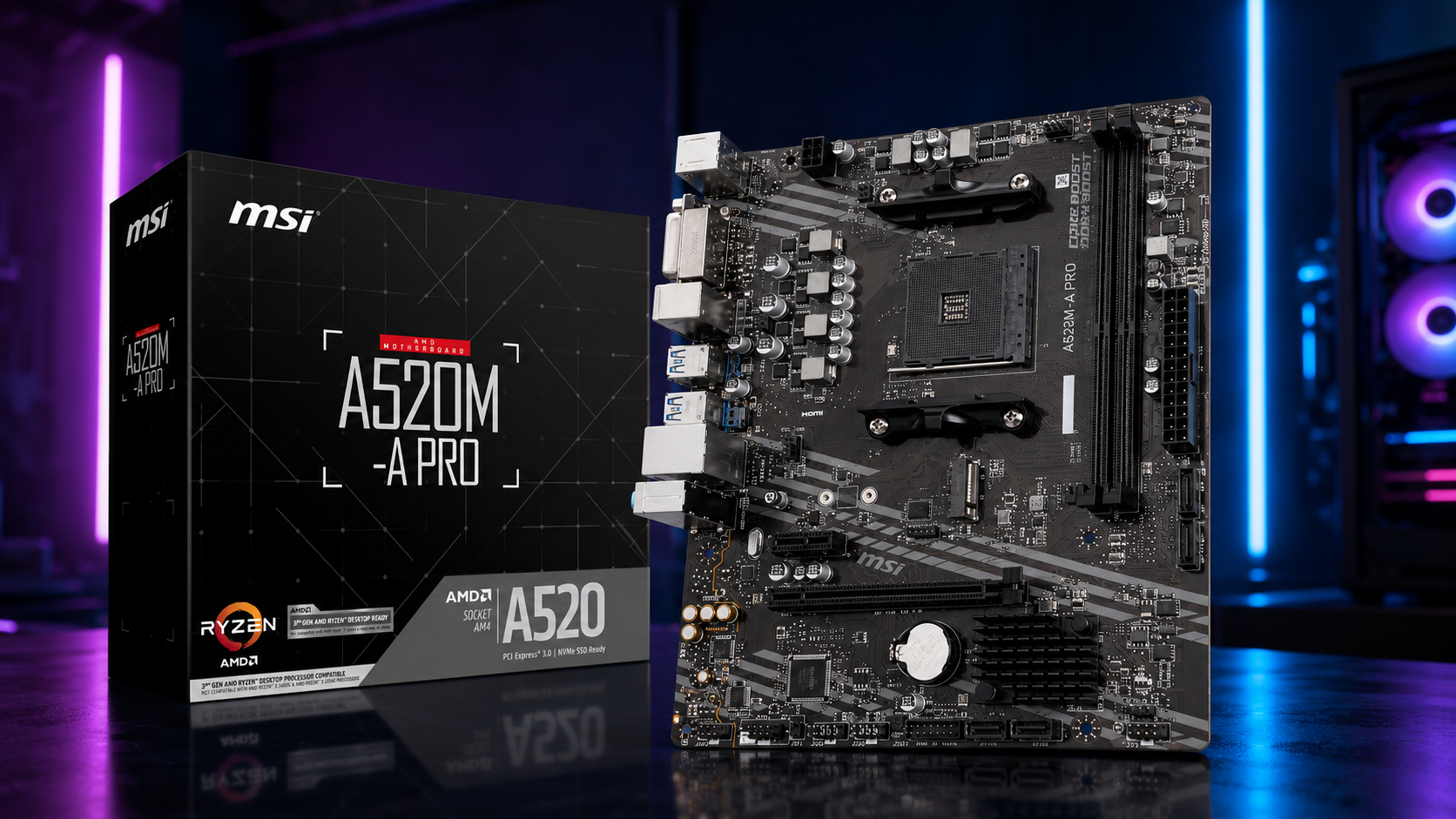 Stacionarus kompiuteris Stacionarus žaidimų kompiuteris Varlė Gaming PC AMD Ryzen 5 5500 + RX 7600 | 16 GB RAM | 500 GB SSD M.2 aprašymas - Prekės nuotrauka