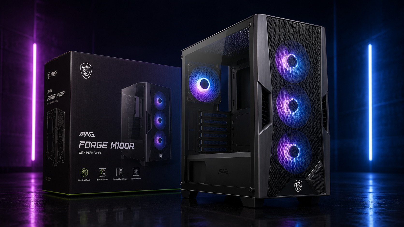 Stacionarus žaidimų kompiuteris Varlė Gaming PC Powered by MSI | Ryzen 5 9600x + RTX 5060 | RAM 16GB DDR5 | 1 TB NVMe SSD aprašymas - Prekės nuotrauka