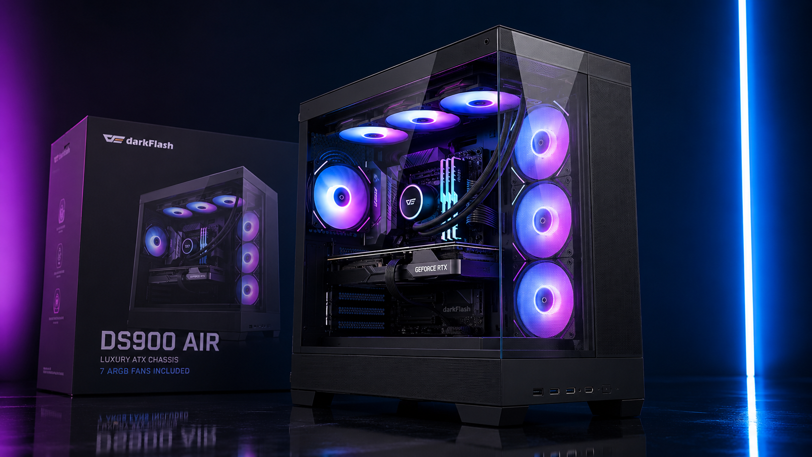 Stacionarus žaidimų kompiuteris Varlė Gaming PC | AMD Ryzen 7 7800x3d + RTX 5070 Ti 16GB | 32GB DDR5 | 1TB NVMe SSD aprašymas - Prekės nuotrauka