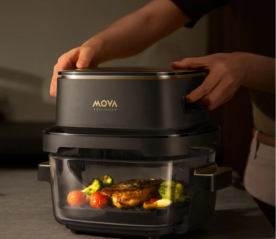 Karšto oro gruzdintuvė Mova Aeroglass AF20 Pro, 4 + 2,5 L, 1700 W aprašymas - Prekės nuotrauka