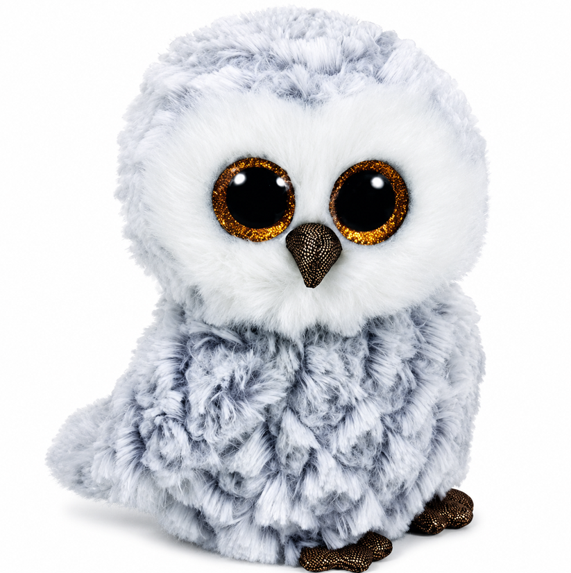 TY Beanie Boos Pliušinis žaislas - baltoji pelėda, 15.5 cm aprašymas - Prekės nuotrauka