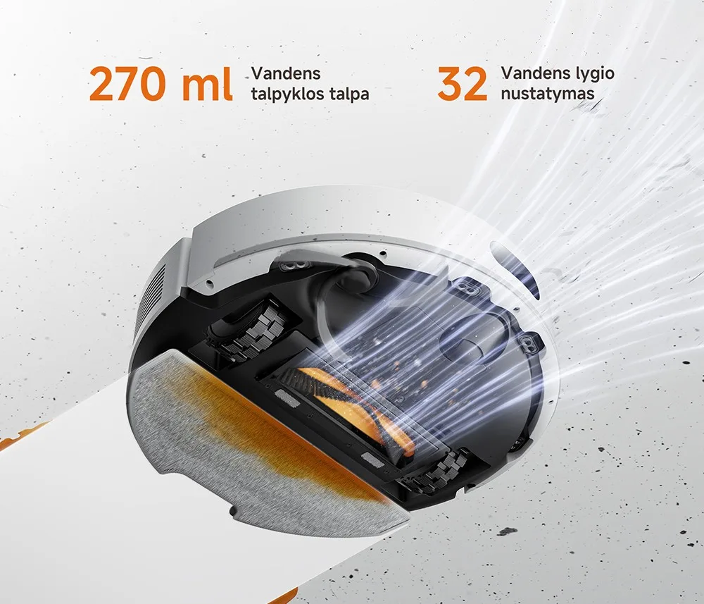 Dulkių siurblys-robotas Dreame F20, Baltas aprašymas - Prekės nuotrauka