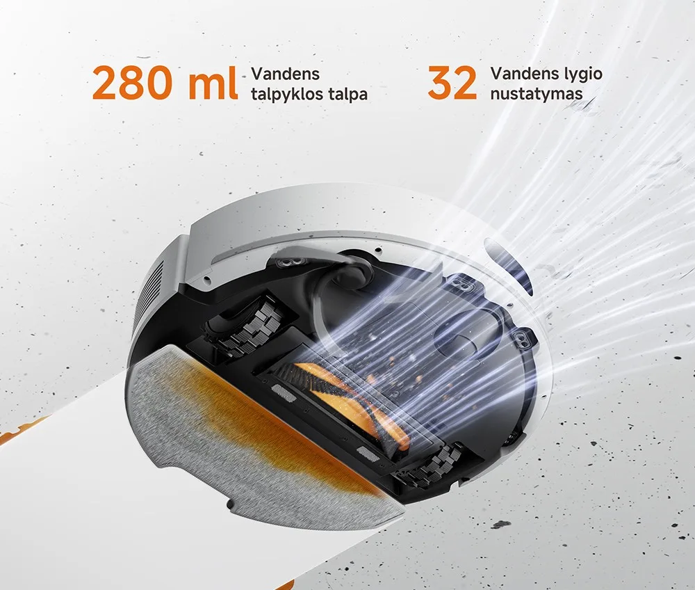 Dulkių siurblys-robotas Dreame F20 Plus, Baltas aprašymas - Prekės nuotrauka