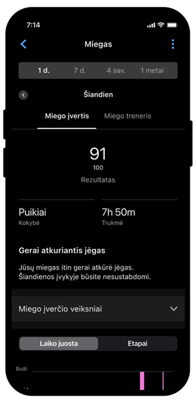 Išmanioji fitneso apyrankė Garmin CIRQA™ Smart Band | Juodos spalvos, L–XL aprašymas - Prekės nuotrauka