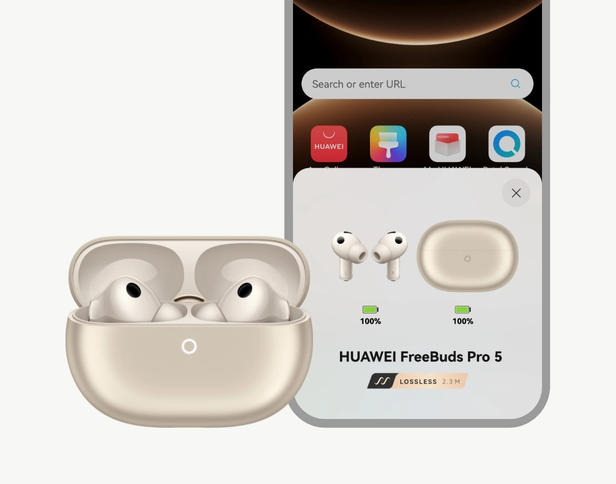 Ausinės HUAWEI FreeBuds Pro 5, baltos spalvos aprašymas - Prekės nuotrauka