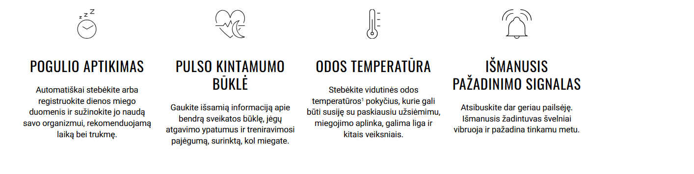 Išmanioji fitneso apyrankė Garmin CIRQA™ Smart Band | Juodos spalvos, L–XL aprašymas - Prekės nuotrauka