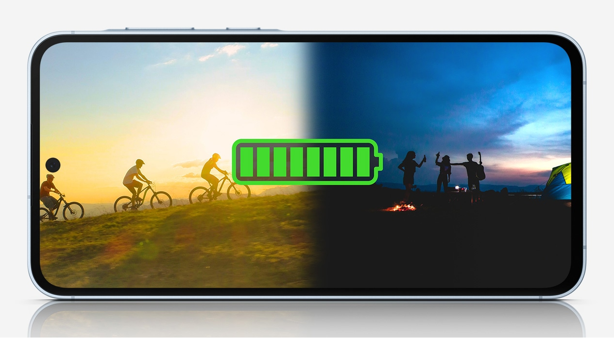 Išmanusis telefonas Samsung Renewed Grade A Galaxy A55 5G | Atnaujintas | 8/128 GB | Alyvinis aprašymas - Prekės nuotrauka