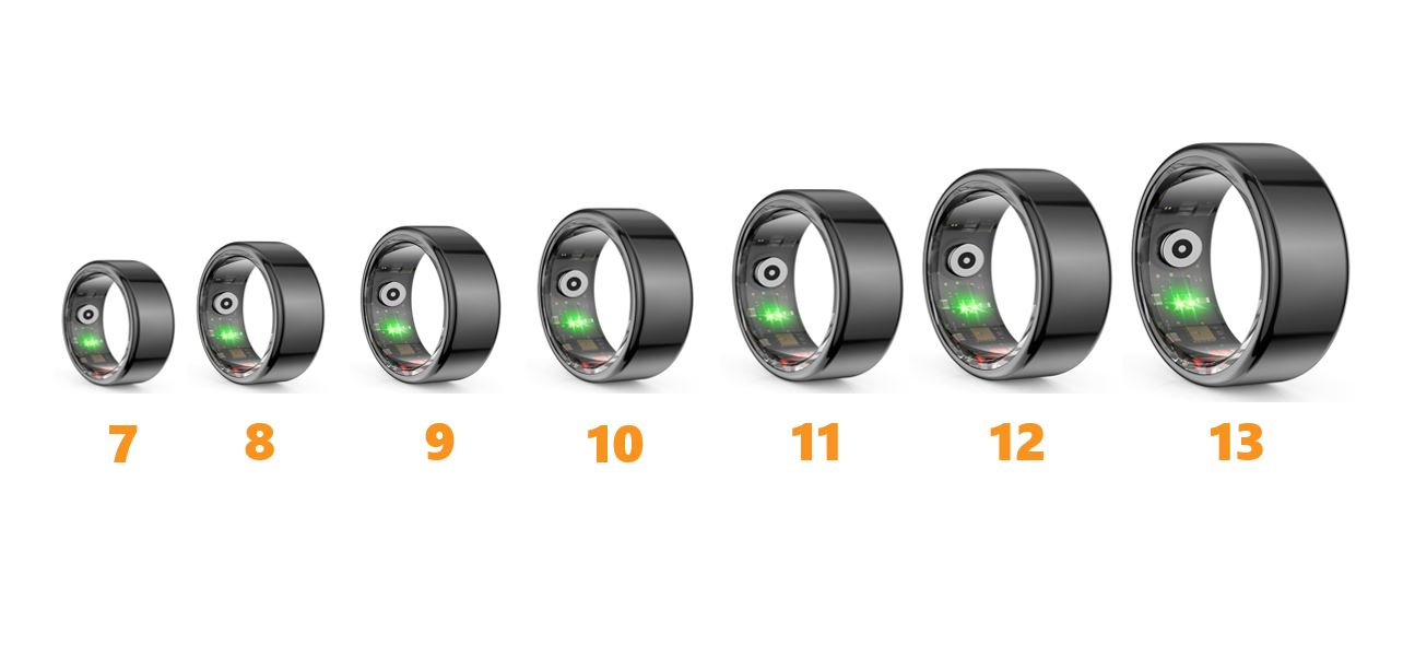 Išmanusis žiedas Powerton SMART RING PRO, sidabro spalvos, 9 dydis aprašymas - Prekės nuotrauka