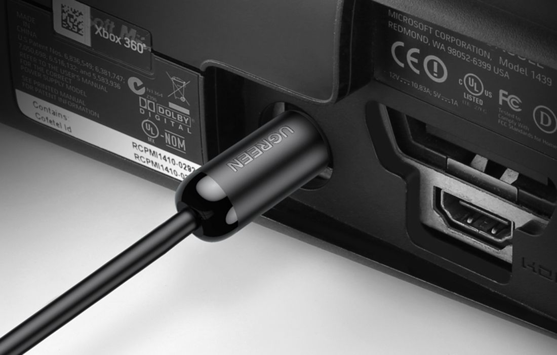 UGREEN AV122 Toslink garso optinis kabelis, 2 m, Juodas aprašymas - Prekės nuotrauka