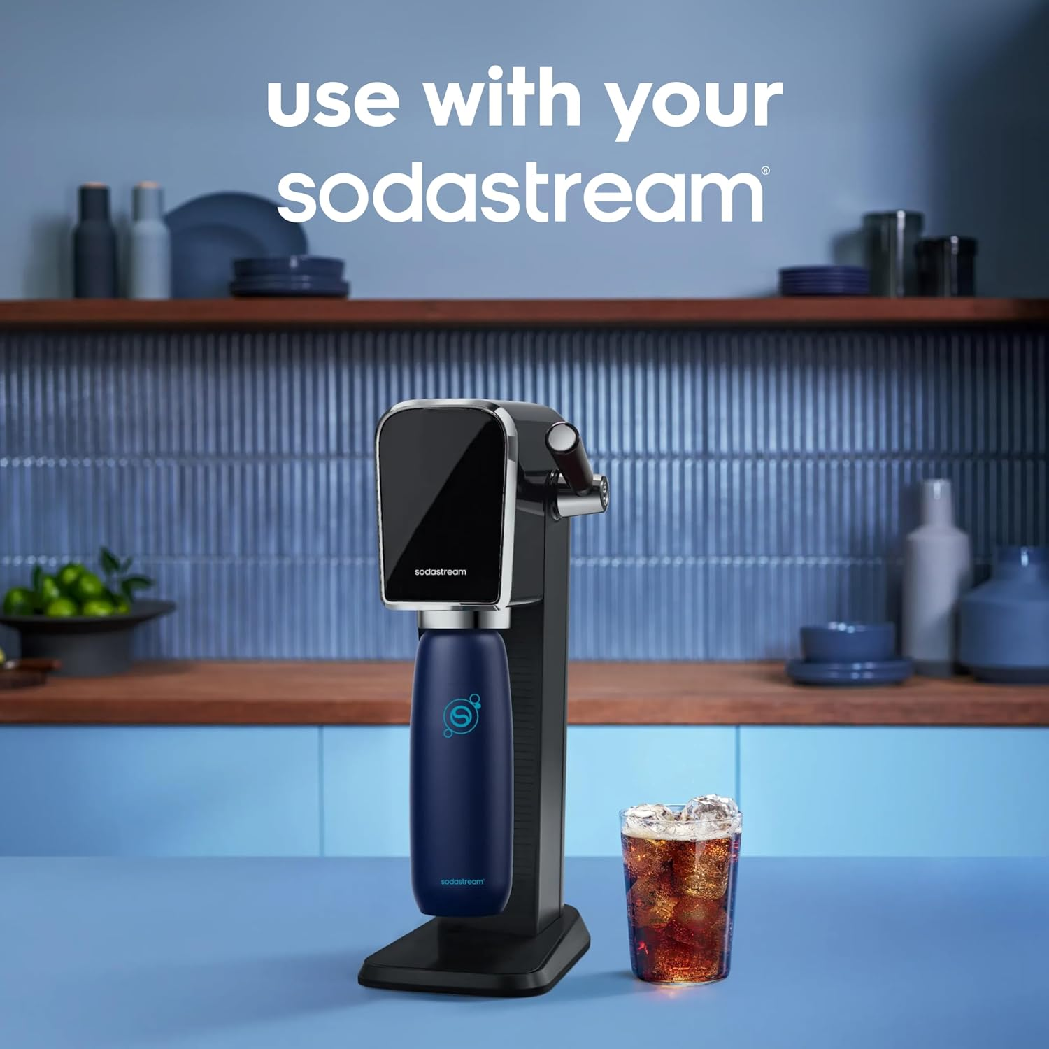 Buteliukas Sodastream Fizz & GO DWS, 0,9 l, Tamsiai mėlynas aprašymas - Prekės nuotrauka