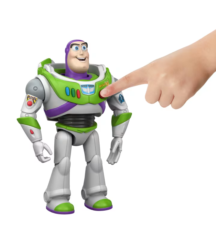 Mattel Disney Toy Story 5 interaktyvi Bazo Šviesmečio figūrėlė, 18 cm aprašymas - Prekės nuotrauka