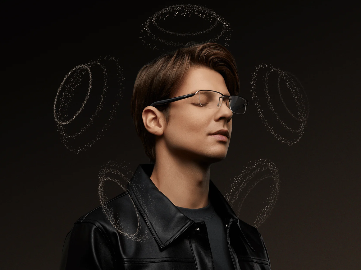 Išmanieji audio akiniai Xiaomi Mijia Smart Audio Glasses, Browline versija aprašymas - Prekės nuotrauka