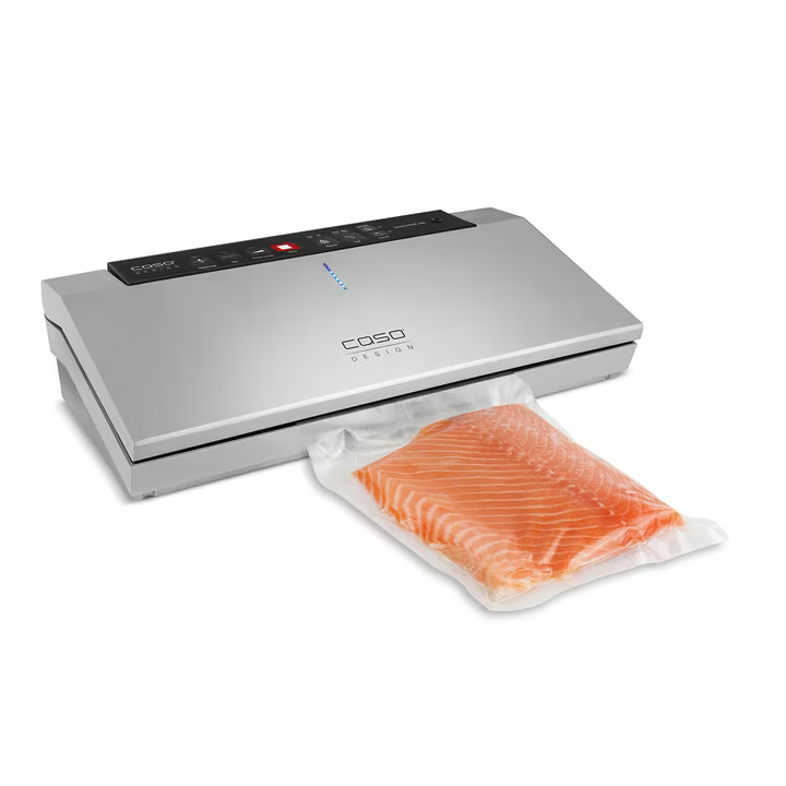 Vaakumavimo aparatas Caso GourmetVAC 380, 160 W, sidabrinis +DOVANA Vakuumavimo maišeliai Caso 20 x 30 cm aprašymas - Prekės nuotrauka