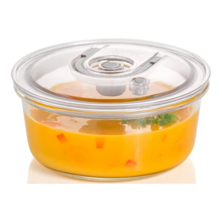CASO VacuBoxx RL apvali vakuuminė stiklinė talpykla, 940 ml aprašymas - Prekės nuotrauka