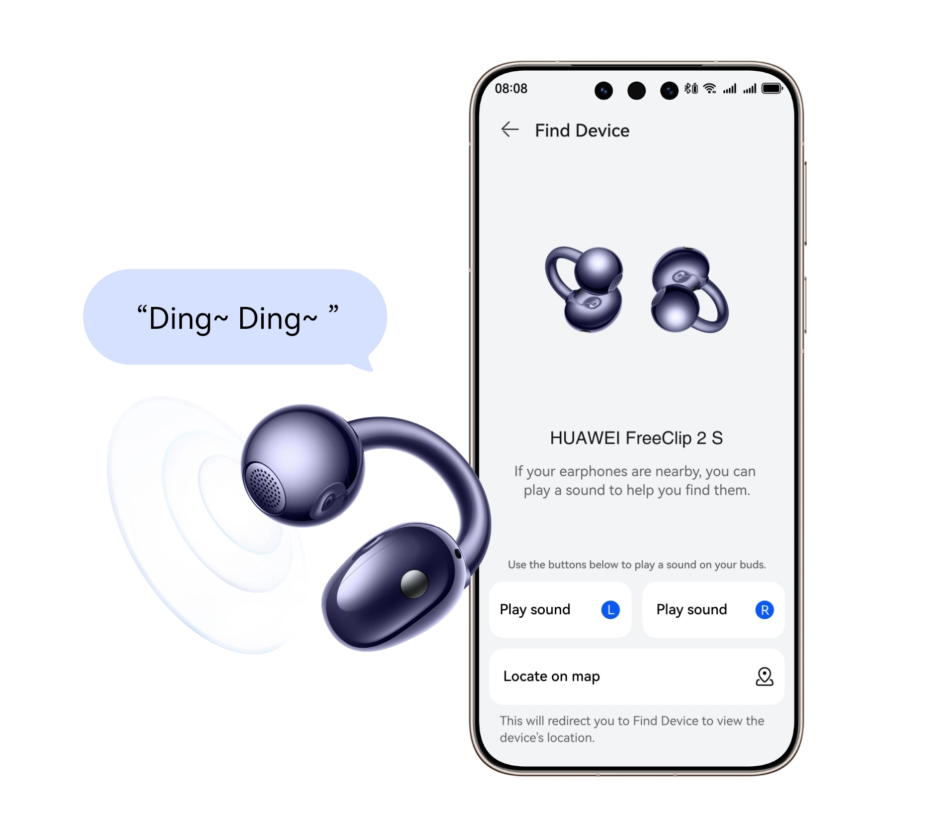 Ausinės HUAWEI FreeClip 2 S Deepsea Blue aprašymas - Prekės nuotrauka