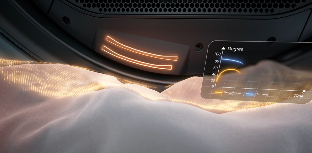 Džiovyklė Dreame AI Twin Inverter L9 DWD09L90TAEU, pilka aprašymas - Prekės nuotrauka