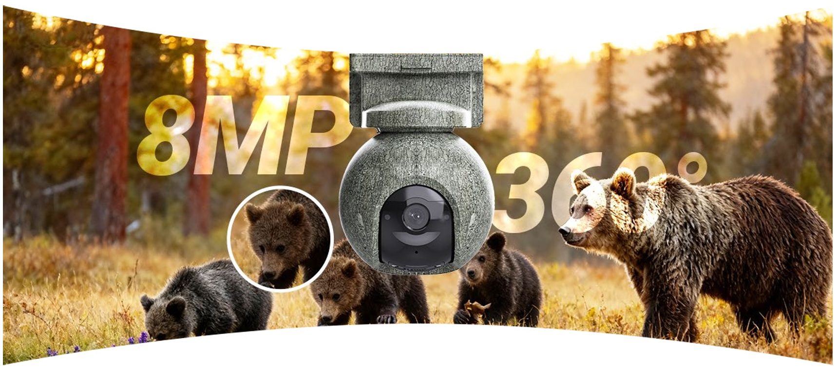 Akumuliatorinė valdoma lauko kamera EZVIZ CS-EB8/SP Ranger, su saulės panele aprašymas - Prekės nuotrauka