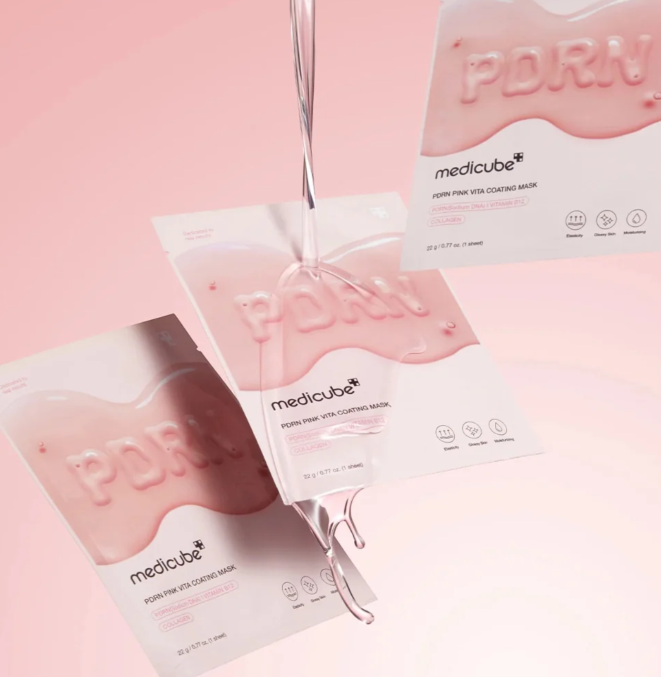 Medicube PDRN Rožinė Vita Coating Mask veido kaukė su PDRN, 1 vnt. aprašymas - Prekės nuotrauka