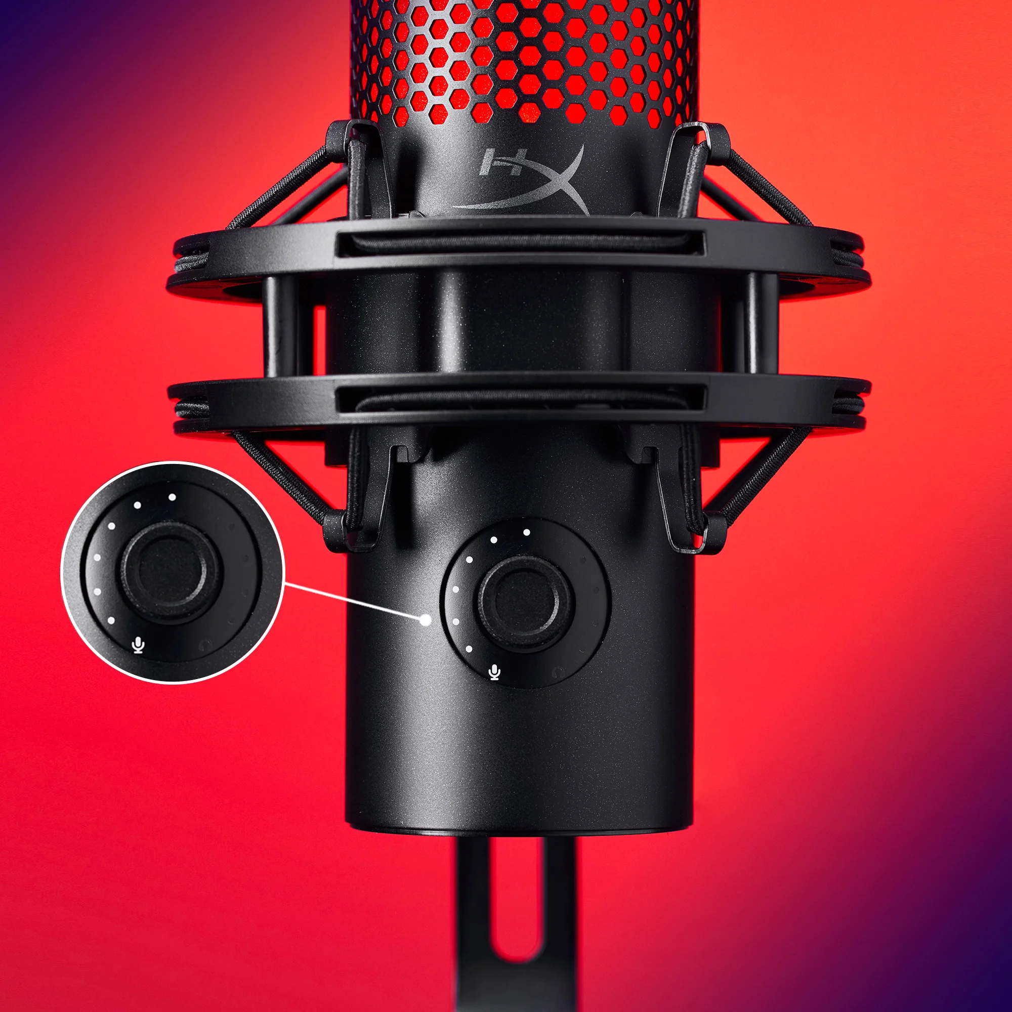 Kondensatorinis Mikrofonas HyperX QuadCast 2, Baltas aprašymas - Prekės nuotrauka