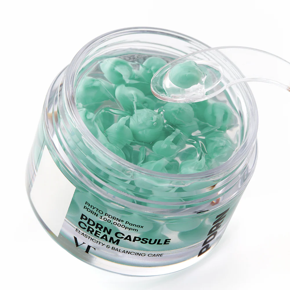 VT Cosmetics PDRN Capsule Cream 100 drėkinamasis ir stangrinamasis veido kremas, 50 ml aprašymas - Prekės nuotrauka
