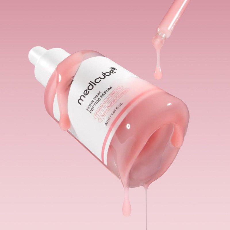 Medicube PDRN Pink Peptide Serum Veido serumas su kolagenu ir peptidais, 30 ml aprašymas - Prekės nuotrauka