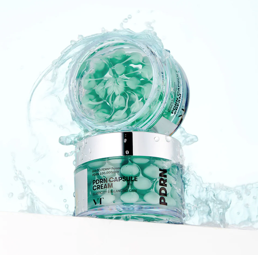 VT Cosmetics PDRN Capsule Cream 100 drėkinamasis ir stangrinamasis veido kremas, 50 ml aprašymas - Prekės nuotrauka